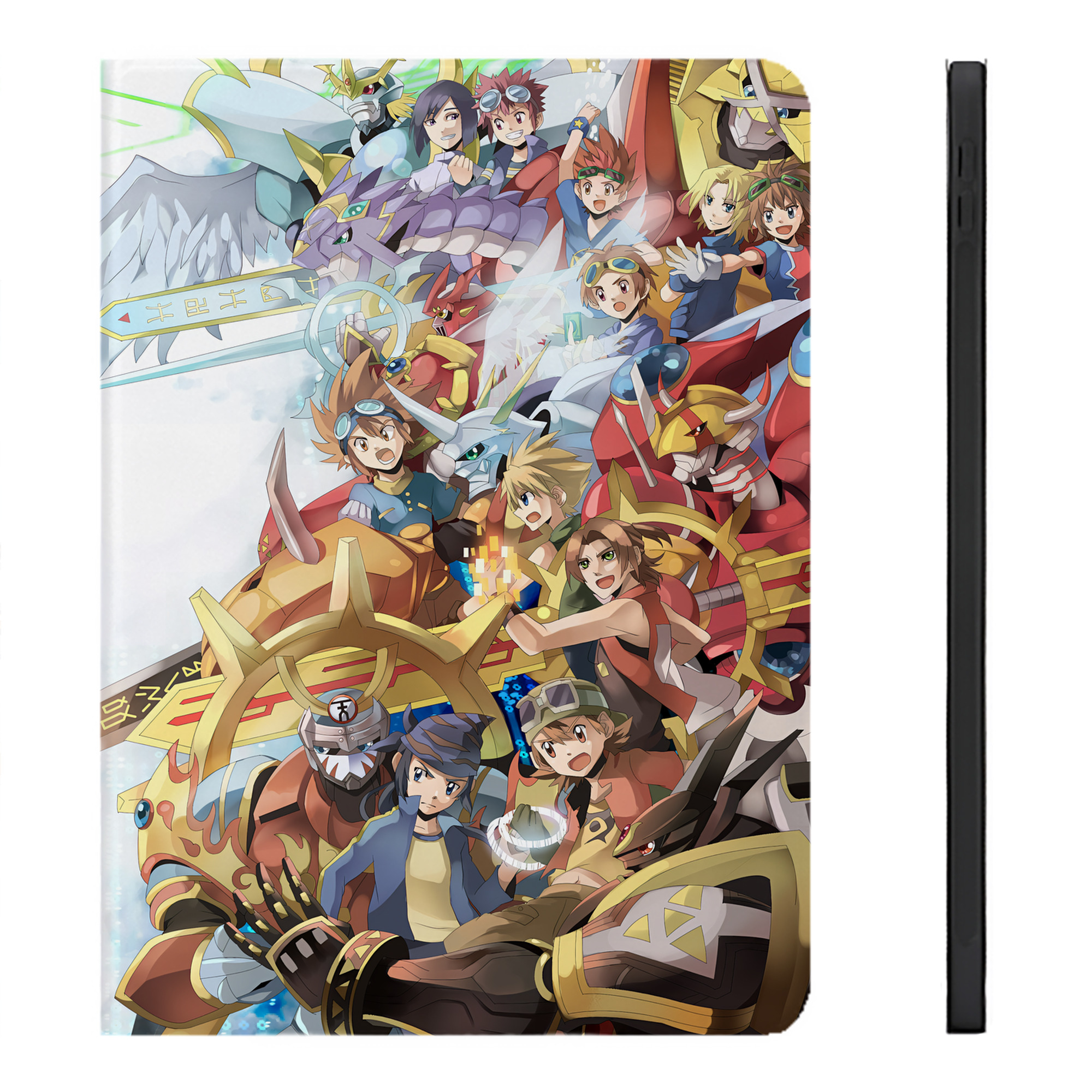 （画像用） Digimon デジタルモンスター/デジモン IPadケース ペンホルダー付き ブックスタイルデザイン